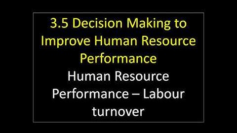 3.6 6 Labour turnover