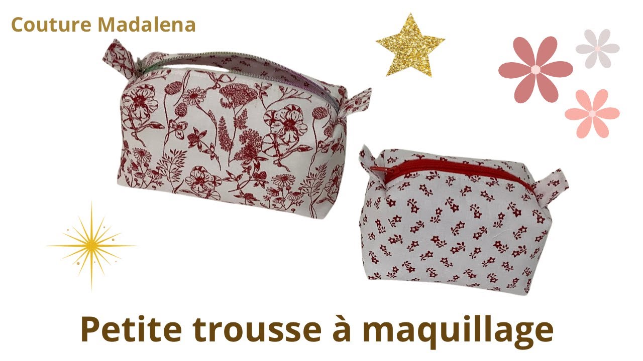 Coudre une petite trousse à maquillage # couture Madalena ⭐️