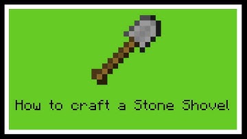 How to craft a Stone Shovel | Minecraft 1.17 | (Beginners Guide)
