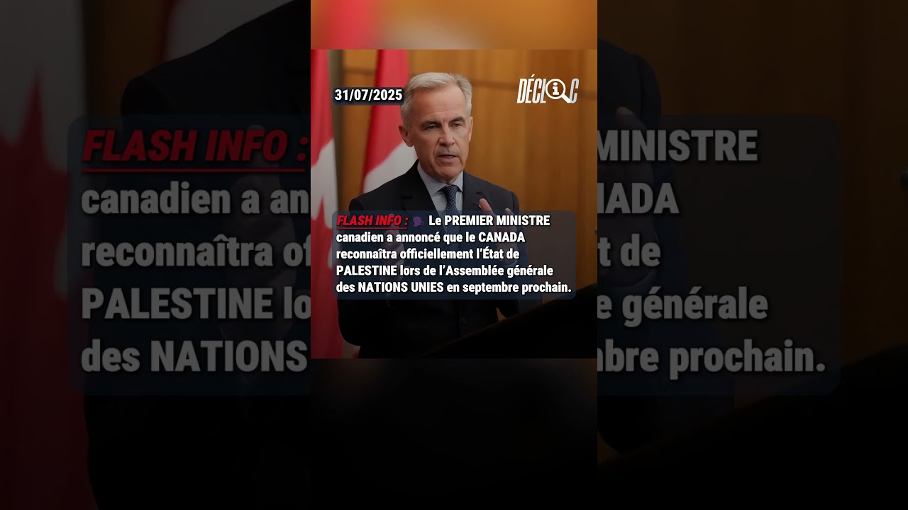  Le Canada Va Reconna Tre L Tat De Palestine En Septembre ONU