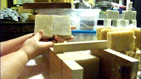 Essential Soap: PART 2 CUTTING SOAP. How to Make Hot Process Soap Crock Pot. New LYE Soap Mold