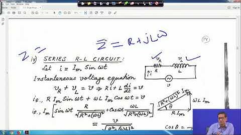 Lecture 41: Single phase AC circuits (Contd.)