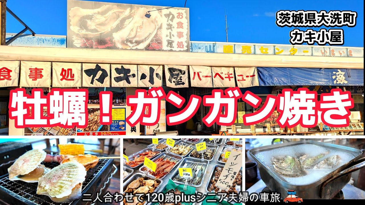 【茨城大洗】冬の味覚堪能！牡蠣のガンガン焼き！スゴすぎる海鮮ネタ！