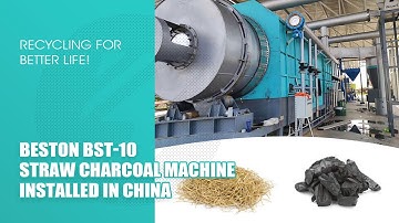 🌾 BST-10 Charcoal Machine Ready to Turn Straw into Charcoal: Install in China