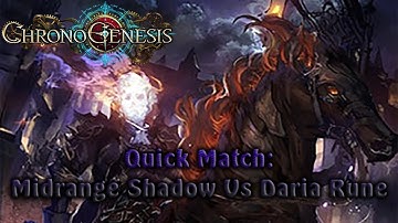 (Shadowverse) Quick Match: Midrange Shadow vs Daria Rune