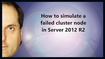 How to simulate a failed cluster node in Server 2012 R2