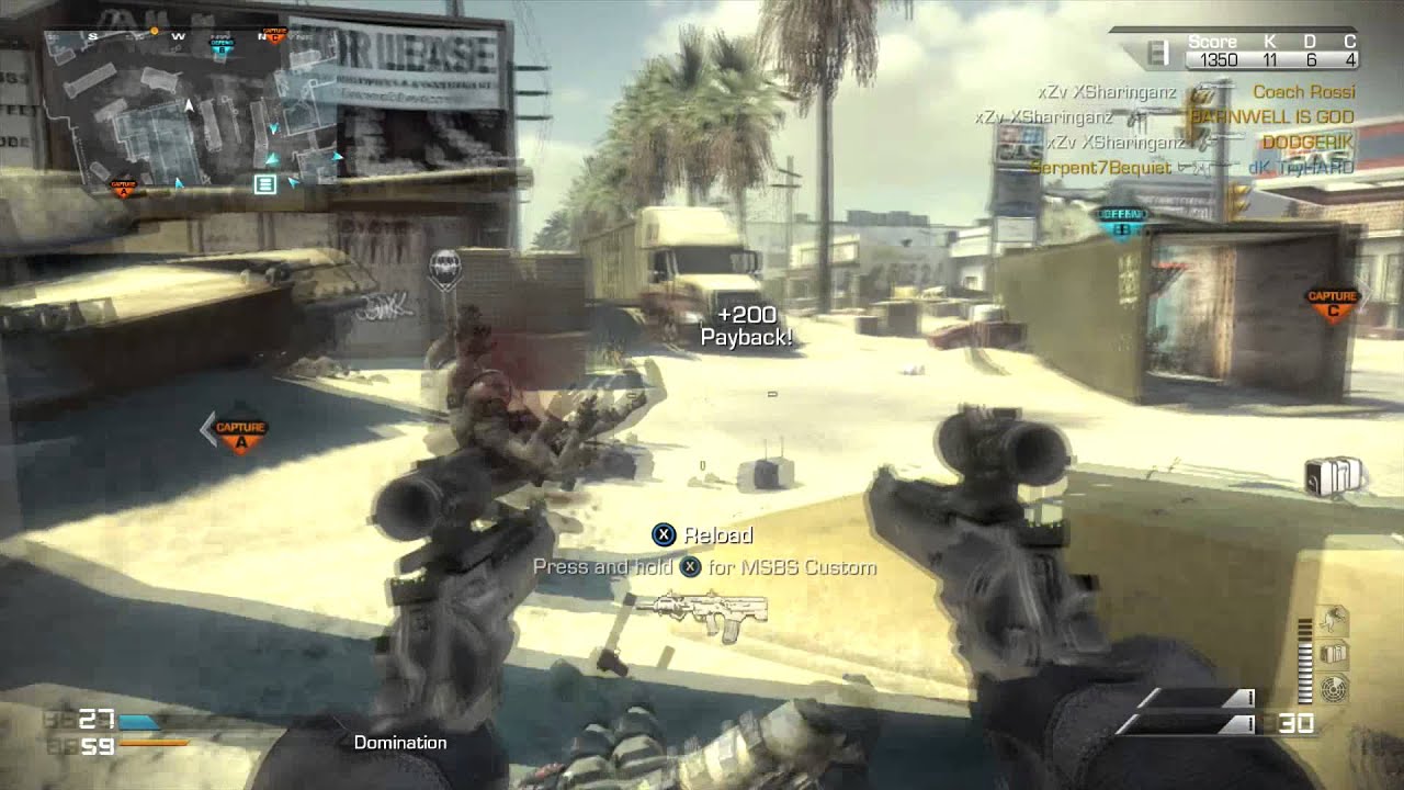 COD Ghosts :: Triple With Akimbo Magnums and Acog Sights