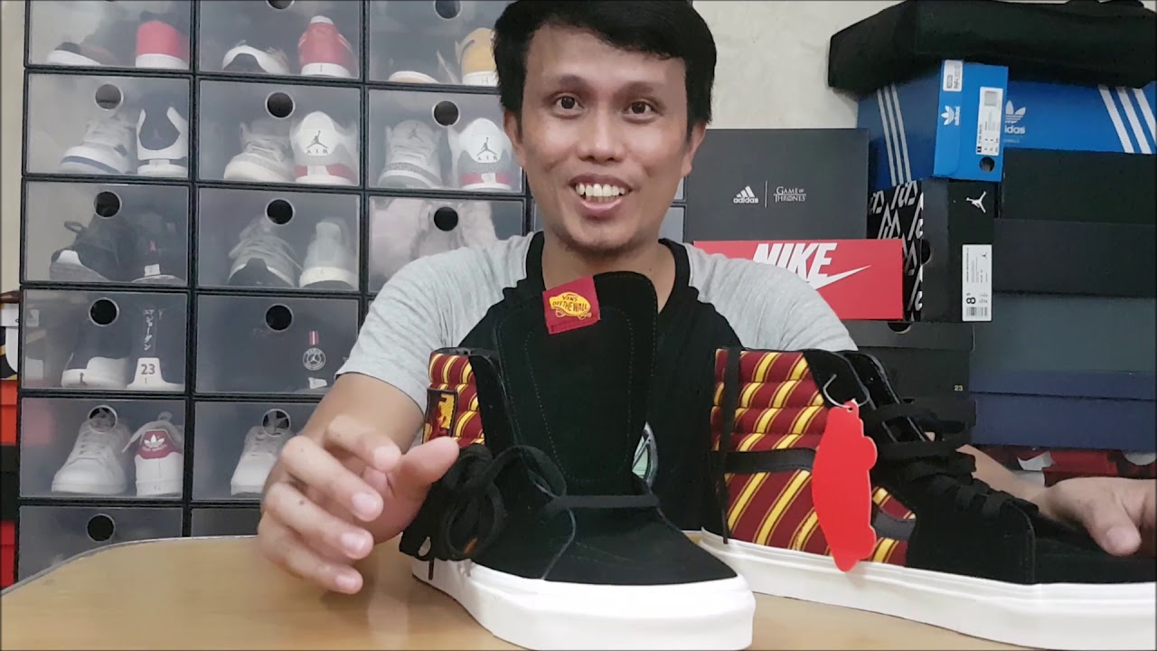 vans x harry potter sk8 hi gryffindor skate shoe