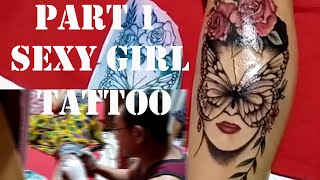 Part1 Femenine Tattoo Flower Tattoo Girl Face
