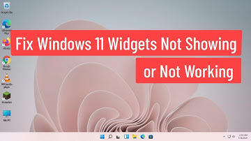 Fix Windows 11 Widgets Not Showing or Not Working!