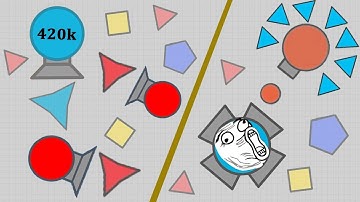 Gameplay & Funny moments in Public Sandbox | Diep.io