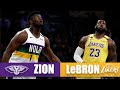 LeBron drops season-high 40 vs. Zion in their first Pelicans-Lakers duel | 2019-20 NBA Highlights