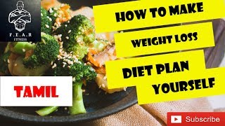 How to make weight loss diet plan yourself in tamil