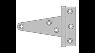 Ultra Hardware 35754 4 Heavy Duty T Hinge   Galvanized Steel