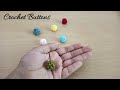 How to Crochet Buttons ( Hindi ) | Little Crochet Balls or Beads - Tutorial