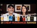 25 Cheap, Inexpensive, Budget Fragrances Ranked W/Ashley 💯💯💯