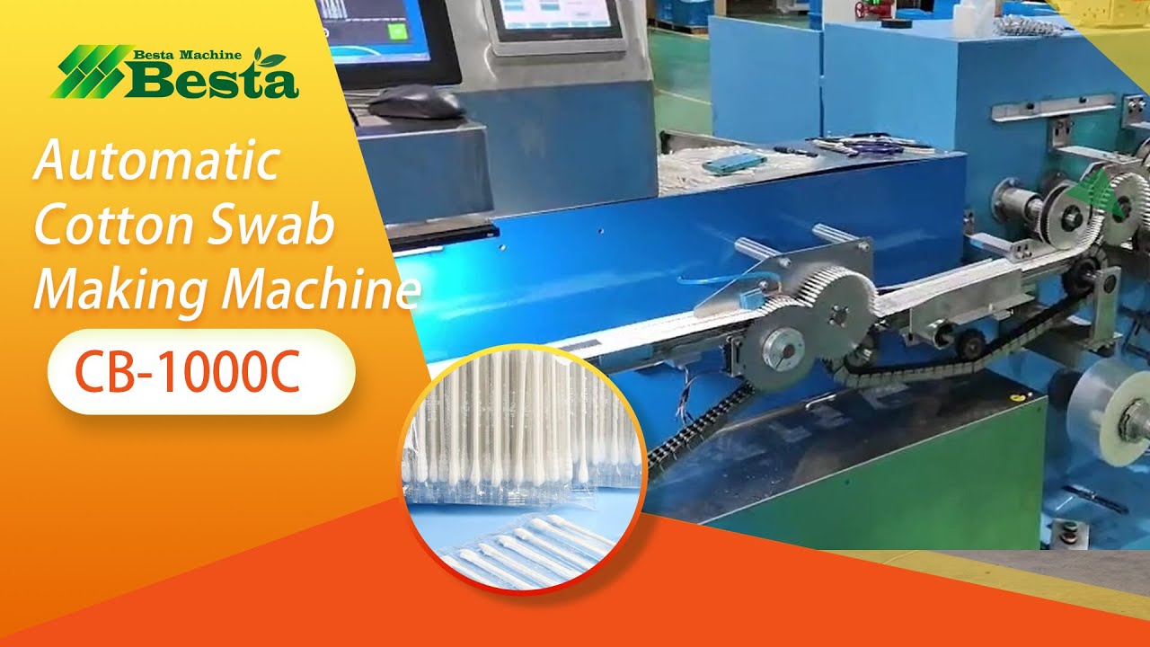 Cotton Swab Making Machine, Fully Automatic Cotton Buds Making Machine
