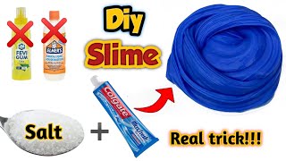 No glue, No borax, Toothpaste slime | Diy toothpaste slime | How to make slime with toothpaste Resimi