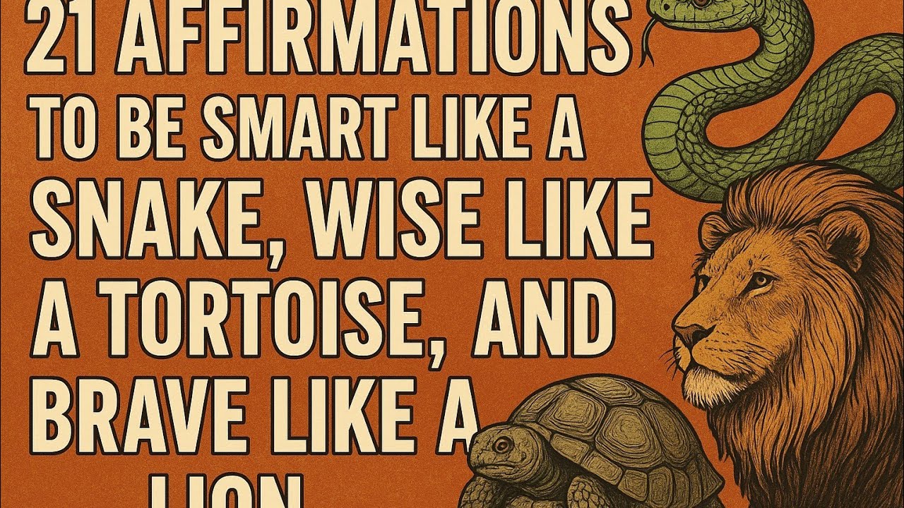 21 Affirmations to Be Smart Like a Snake, Wise Like a Tortoise, and Brave Like a Lion|QueenALma_Haa