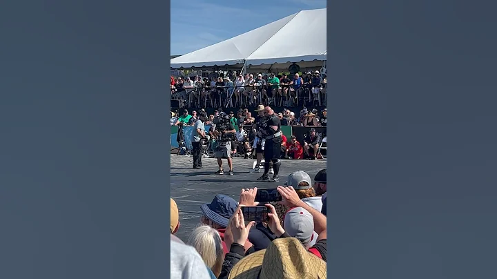 Brian Shaw takes his time before he lifts. Worlds Strongest Man 2023 #fitness #strongman