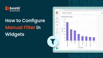 How to Configure Manual Filters in Widgets | Bold BI