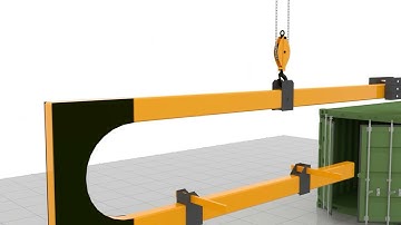 U Shape Container Lifting Crane,C Grab for Glass Container Crane