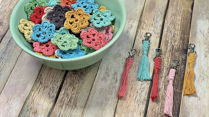 Crochet Series #3 -  Crochet Flower Tutorial -  Ke...