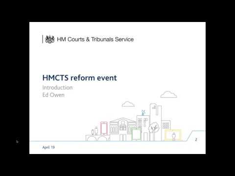 HMCTS online event - family reform 2 April 2019