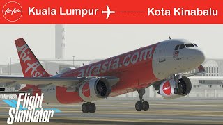 Microsoft Flight Simulator | Full Flight | AirAsia A320 | Kuala Lumpur - Kota Kinabalu | To Borneo! screenshot 2