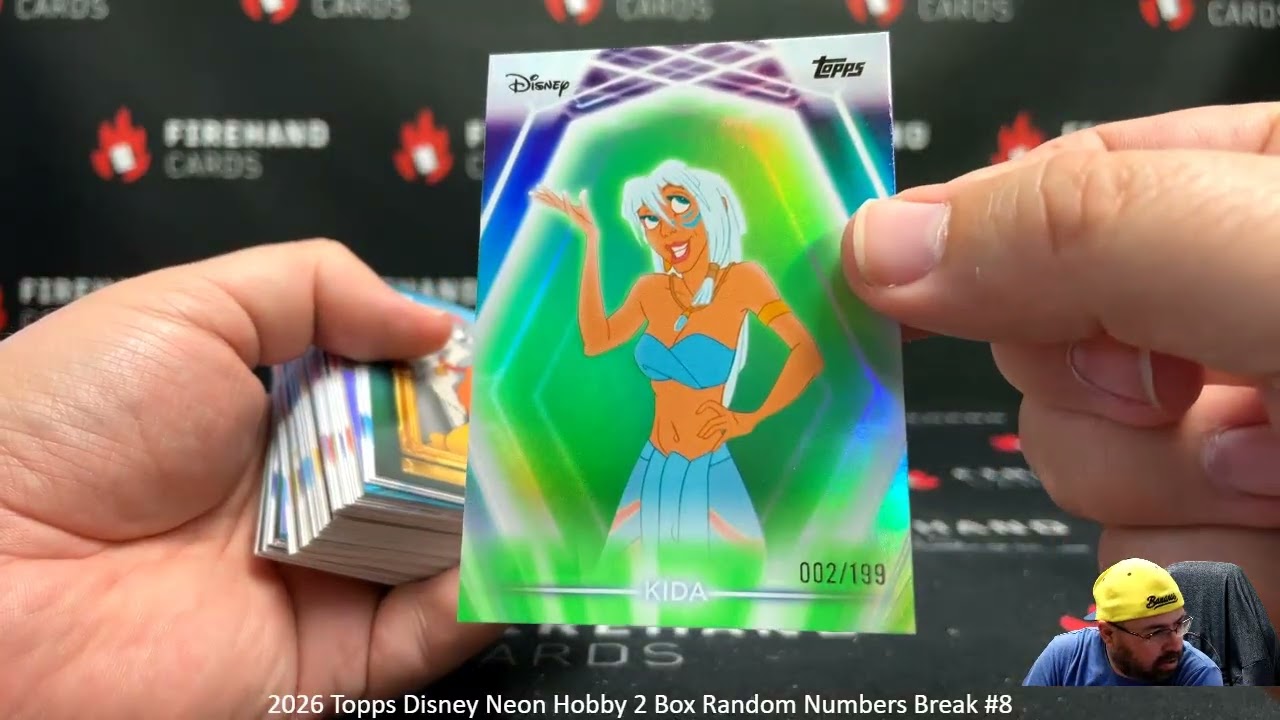 4/22/2026 2026 Topps Disney Neon Hobby 2 Box Random Numbers Break #8