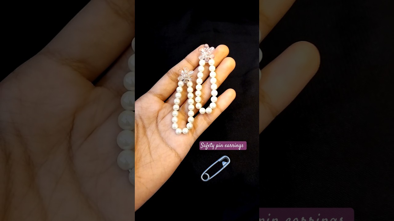 Easy DIY Safety pin🧷 Earrings ||