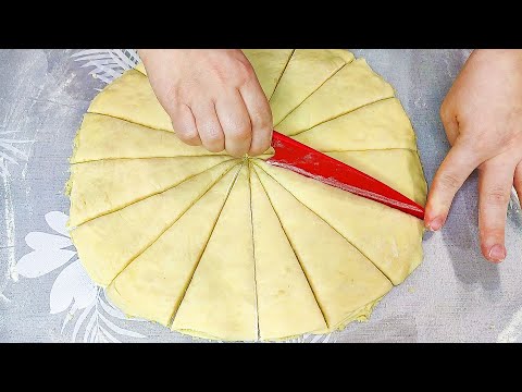 Слойки на кефире! Так вкусно слойки мало кто готовит! Смело готовьте 2 порции!