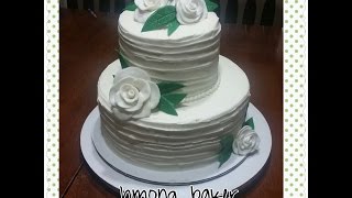 How to make a simple 2 tier wedding cake