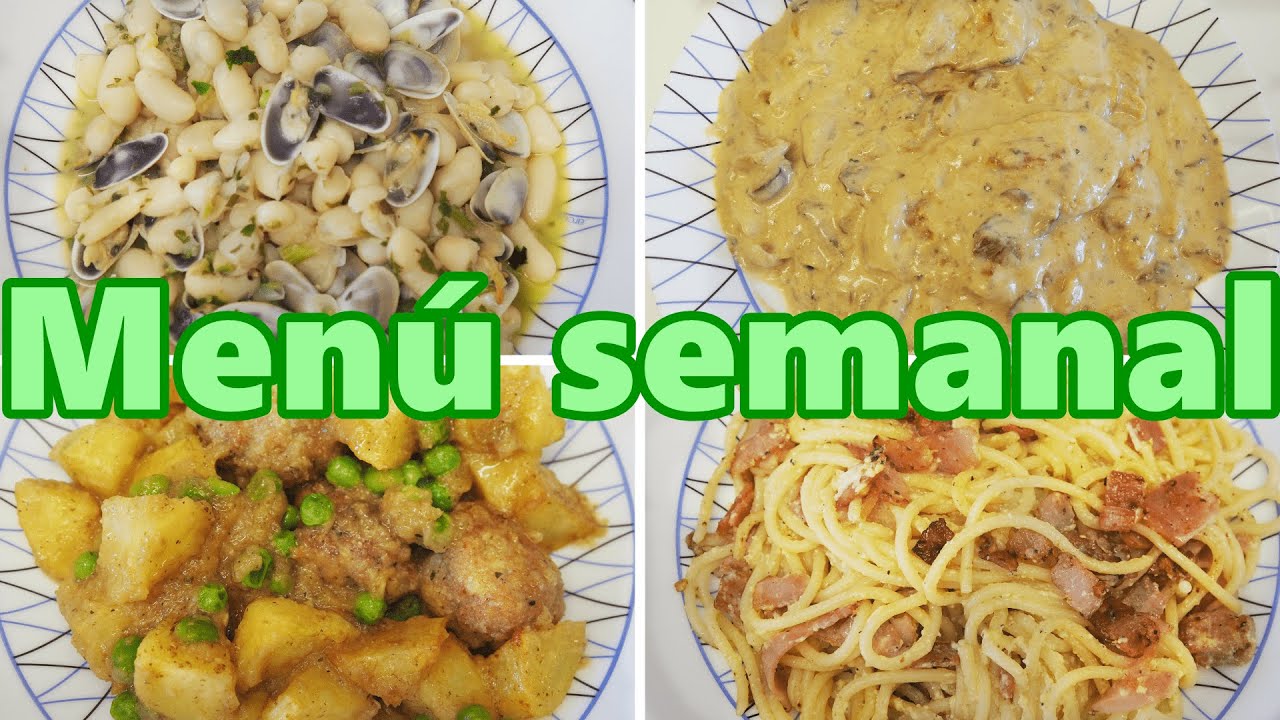 MENÚ SEMANAL | ¿QUE COMEMOS ESTA SEMANA?