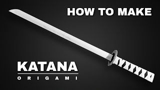 Origami Paper Sword (Katana) / How To Make a Paper Sword / Japanese Paper Sword /