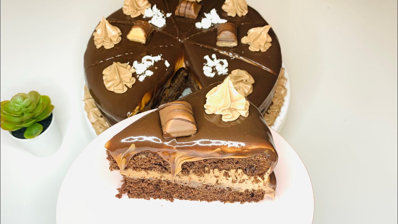 كيك الكافيهات بطريقه بسيطه وبدون تعقيدات/فادج كيك مع طريقة جناش الشكولاتة 2في1/كيكة المقاهي ام لقمان