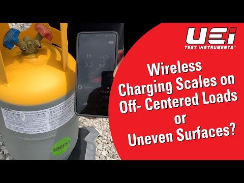 UEi Wireless charging scales - Off-centered loads or uneven surfaces? No Problem.