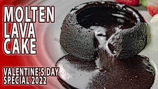 Molten Lava Cake-Valentine's Day Special 2022 طرز تهیه کیک شکلاتی مذاب لاوا کیک برای ولنتاین