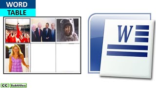 Microsoft Word How to insert Pictures into Word Document Table