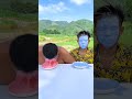 Hai anh em chơi khăm lẫn nhau, màu nước vui nhộn#shorts #cute