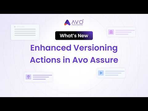 Enhanced Versioning Actions in Avo Assure (Bitbucket & ADO)