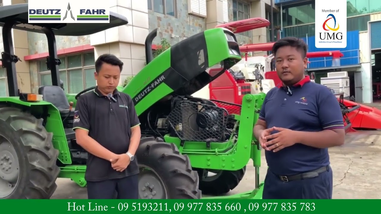 စစ်ဆေးပြုပြင်ပြီး တစ်ပတ်ရစ် ထွန်စက် Deutz Fahr Agrolux 60e