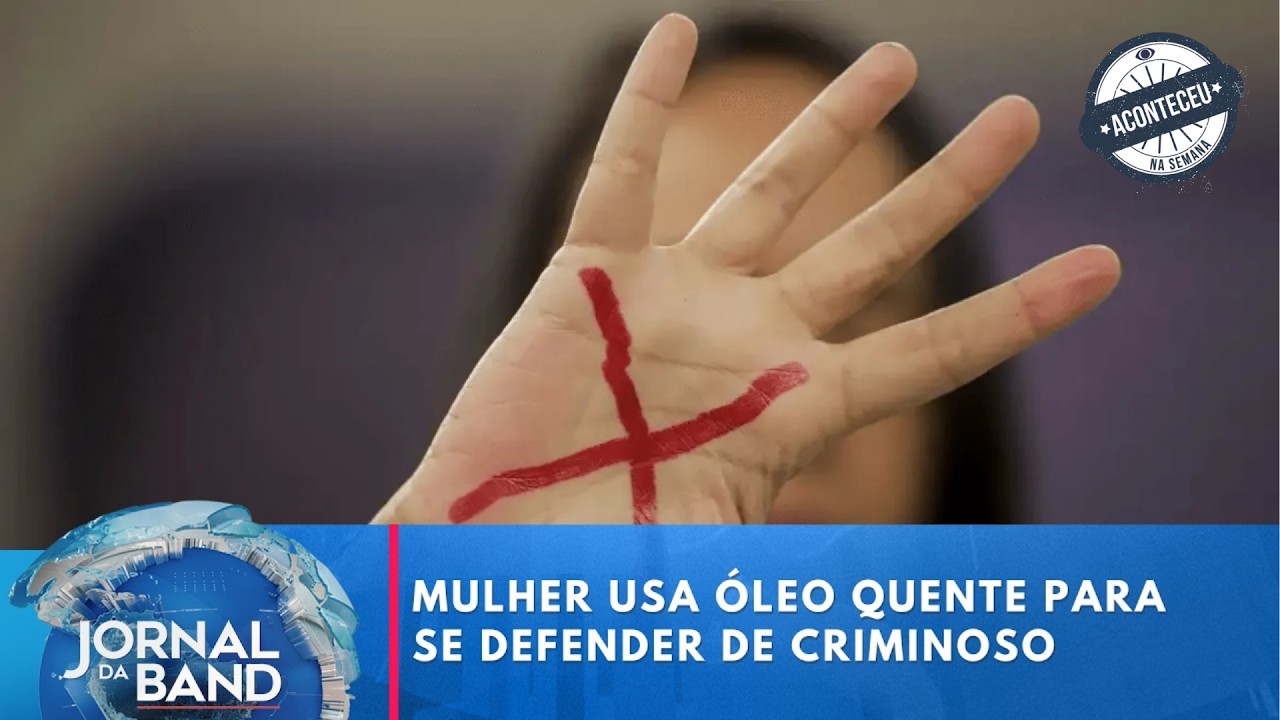 Funcionária de motel é agredida e joga óleo quente no criminoso| Jornal da Band| Aconteceu na Semana