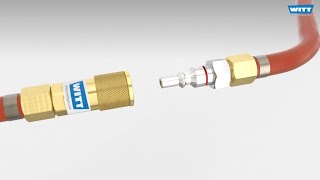 WITT HOSE COUPLING / QUICK COUPLING SK100 to EN 561 / ISO 7289 for gases