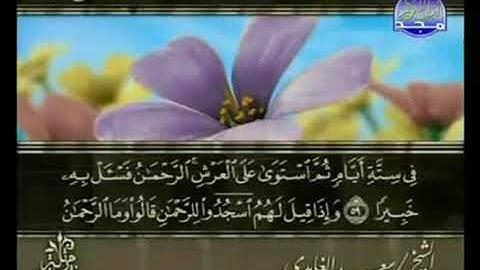القرآن الكريم كاملا الجزء التاسع عشر 19 بصوت الشيخ سعد الغامدي