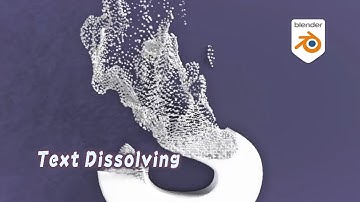 [Tut] Text Dissolving Particles - Blender Geometry Simulation 3.6+