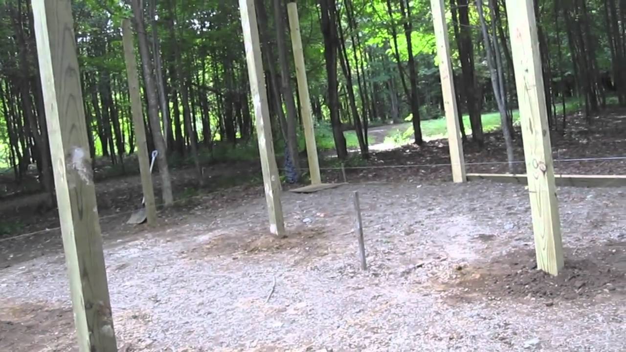Pole Barn Placing The Posts Site Prep 9 11 2010 Youtube