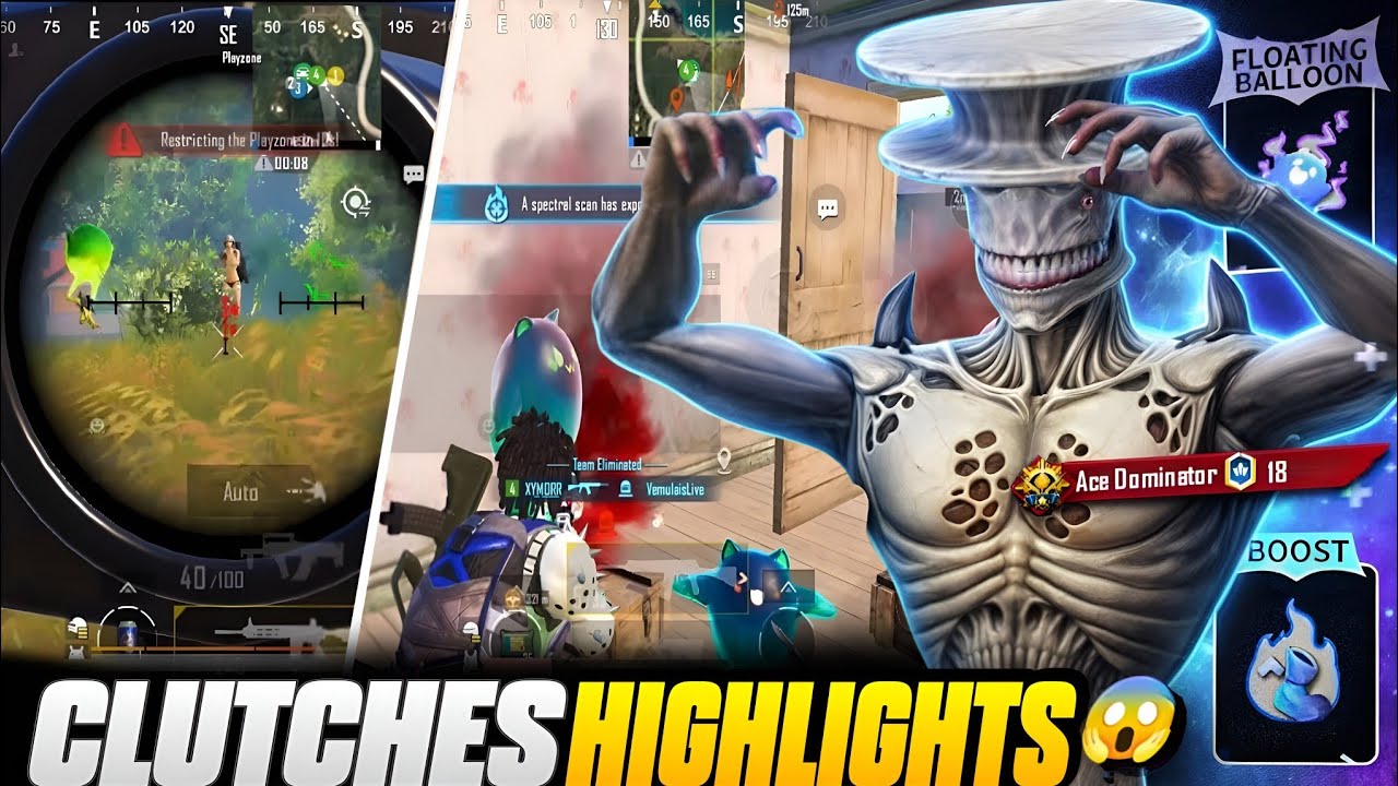 60FPS H@CKER LIKE CLUTCHES | FASTEST 1V4 IN CONQUEROR LOBBY INTENSE ...