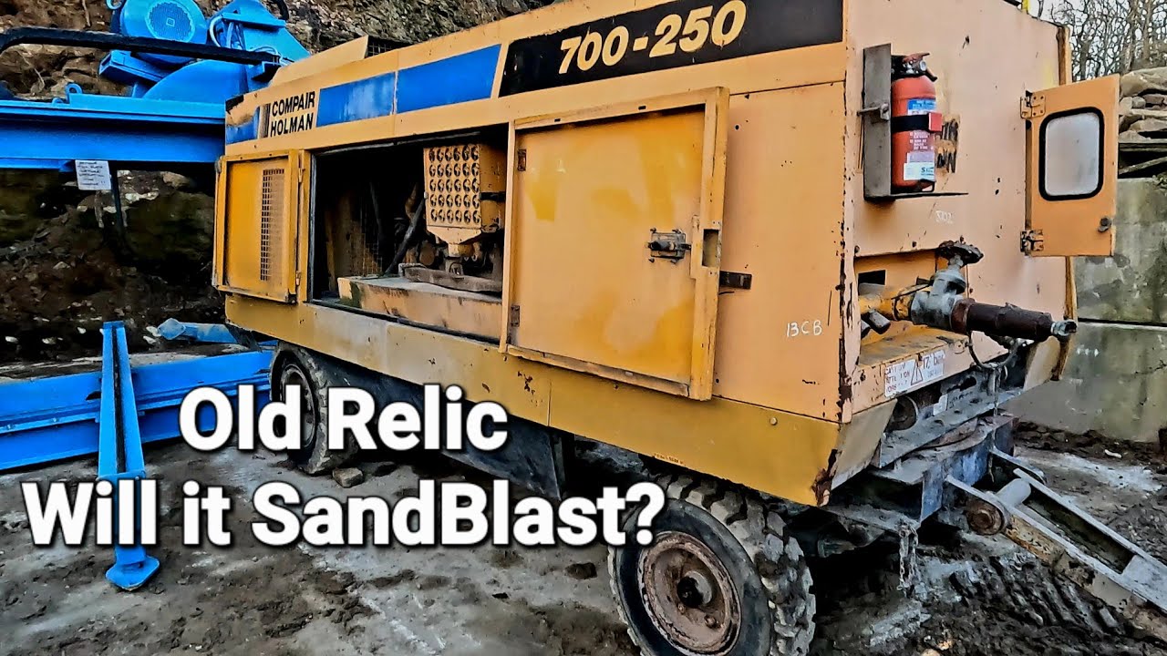 Can I Sandblast With Old Equipment? Reclaimed stone cleaning ready for