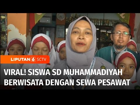 Heboh! SD Muhammadiyah Plus Salatiga Sewa Pesawat untuk Studi Tur ke Jakarta | Liputan 6